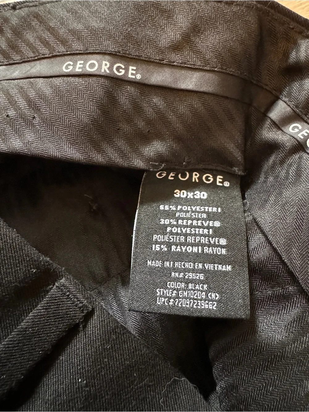 Perry Ellis black suit